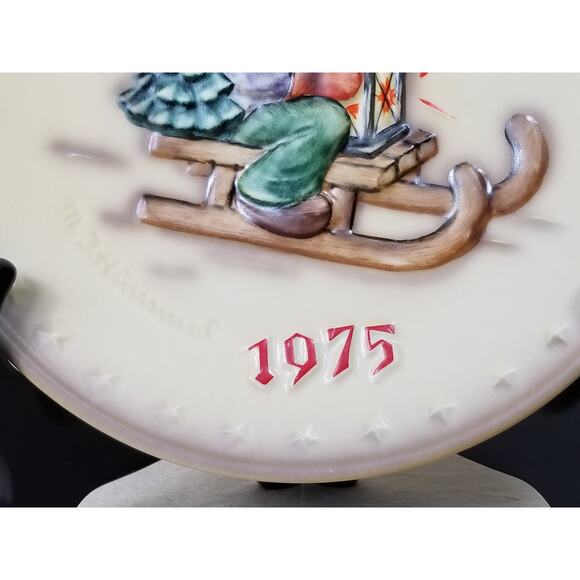 Hummel 5th Annual Plate 1975 Goebel Hand Painted Hum 268 West Germany Vintage - Picture 6 of 10